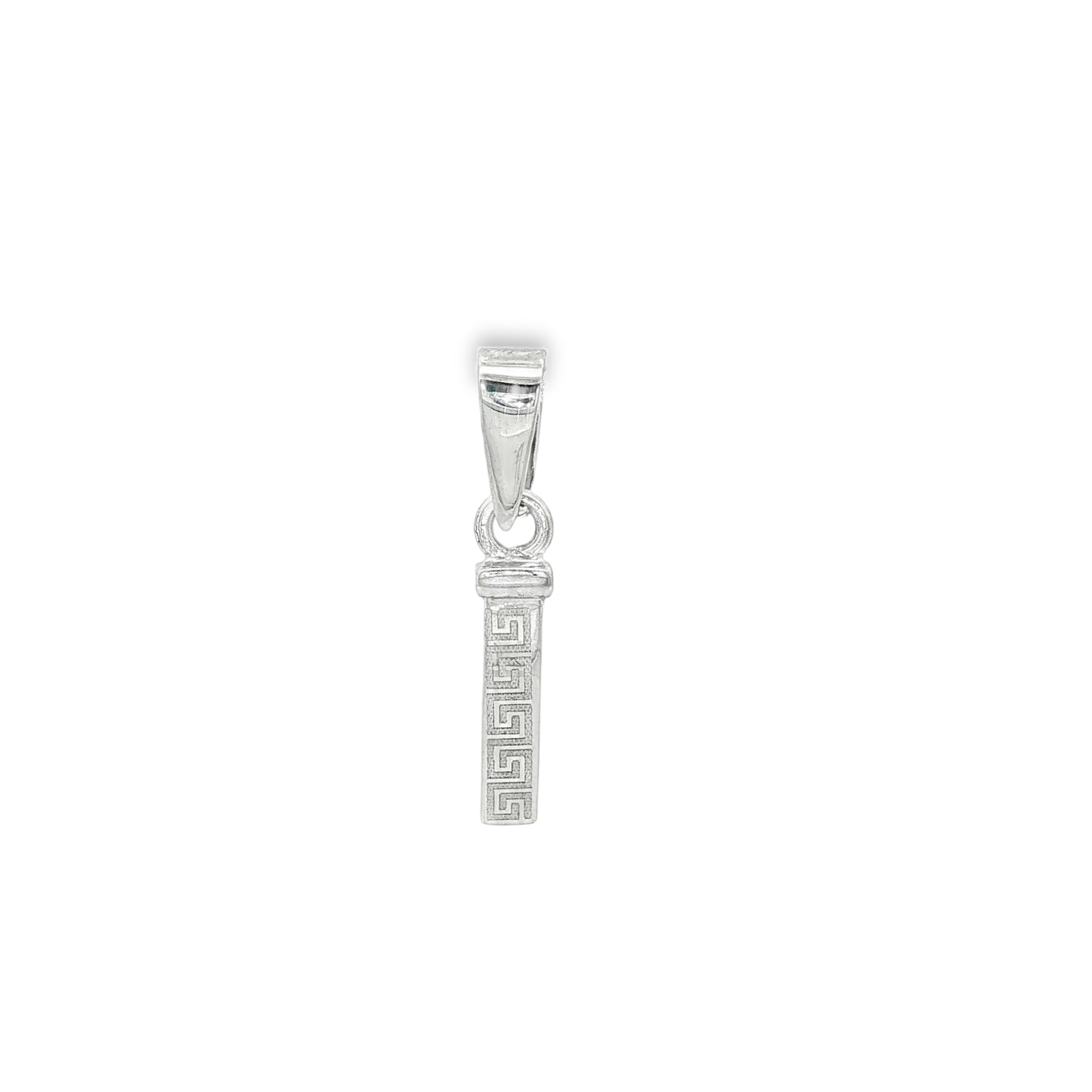 COLGANTE ORO BLANCO CON GRECA