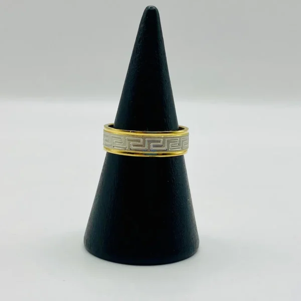 ANILLO GRECA BICOLOR